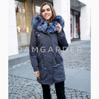 Парка новая с натуральным теплым мехом