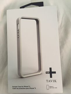 Чехол бампер на iPhone 5 белый Tavik
