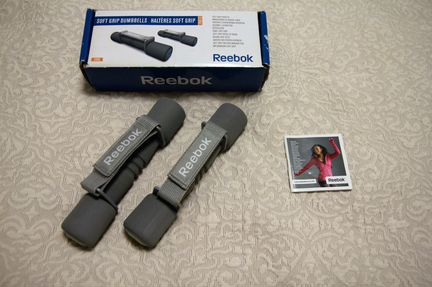 Гантели с мягкими накладками reebok 0.5 кг пара