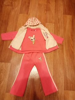 Костюмчик (штанишки - кофточка - жилетка)