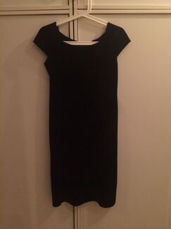 Платье чёрное бархатное,размер S