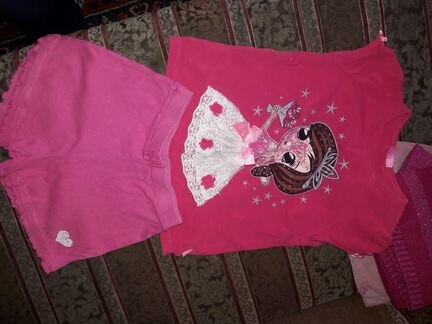 Детские вещи с пакетом на 6-8 лет