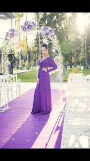 Платье праздничное струящееся