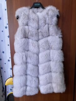 Жилет из песца шуба