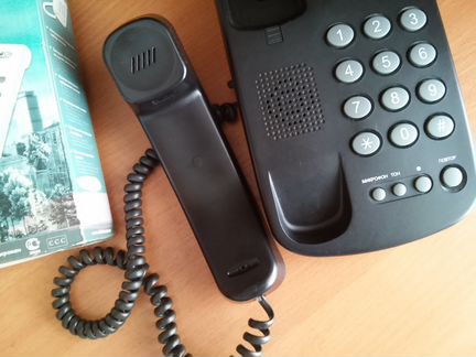 Телефон стационарный кнопочный