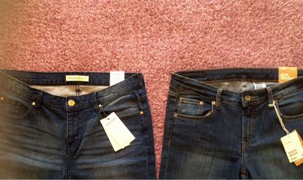 Mango, H&M, синие новые джинсы 46 размер