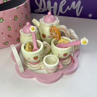 Набор детская деревянная посуда кухня