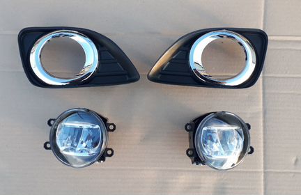 Птф led+рамки на toyota Camry v40 v45