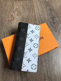 Бумажник Louis Vuitton Brazza черно-белый