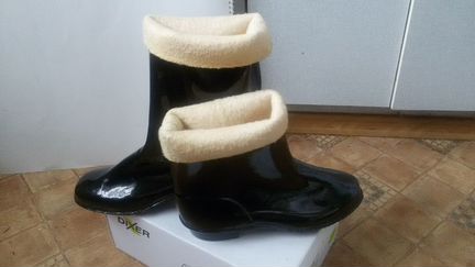 Сапоги резиновые короткие и высокие, новые