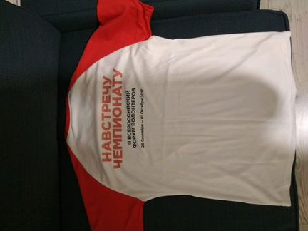 Футболка волонтера чм