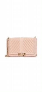 Сумка Rebecca Minkoff love вельветовая бежевая