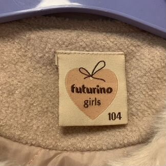 Пальто для девочки праздничное 104