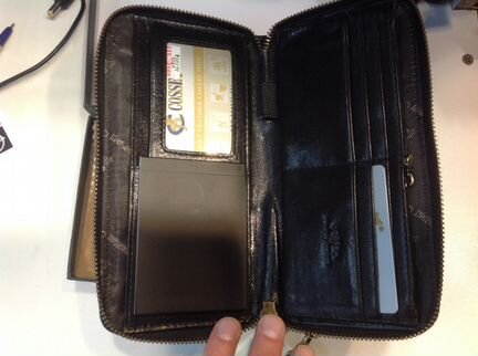 Портмоне клатч из натуральной кожи