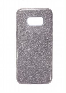 Чехол-накладка для Samsung G950 S8 jzzs Shinny 3в1 TPU серебро