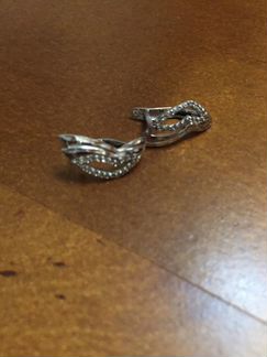 Серебряный сережки