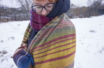 Шарф палантин шерсть 100