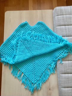 Пончо детское новое (Турция - ручная работа)