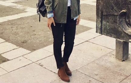 Кожаные полусапожки Massimo Dutti 36 р-р