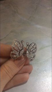 Серьги, бриллианты