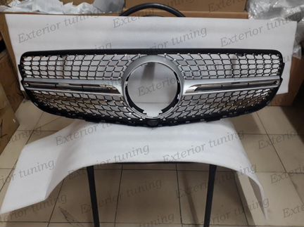 Решетка Diamond Sport Mercedes GLC Coupe серебро