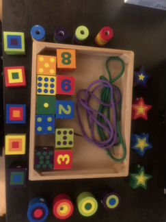 Игра развивающая для самых маленьких деревянная
