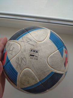 Мяч евро2016 с автографами игроков сборной