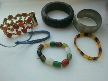 Браслеты разнофактурные