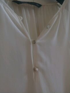 Белая блузка zara