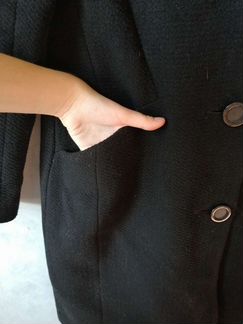 Пальто чёрное KanKan