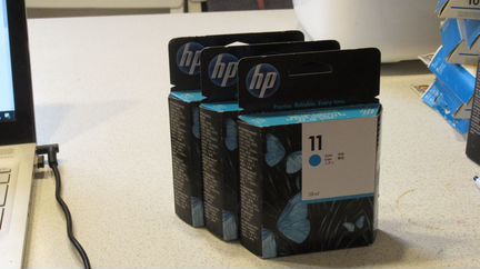 Картриджи HP 11 c, m, y - по 1 шт