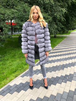 Шуба из песца