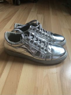 Кеды серебряные