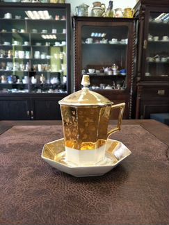 Заварочная чайная пара, позолота