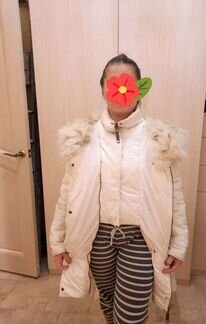 Пуховик белый