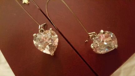 Серьги с большими кристаллами