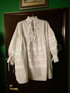 Блуза женская, хлопок, на завязках