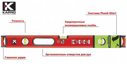 Строительный уровень 986 Геркулес kapro 80см