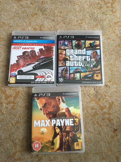 Продам игры на GTA V Maxe Payne NSF PS3