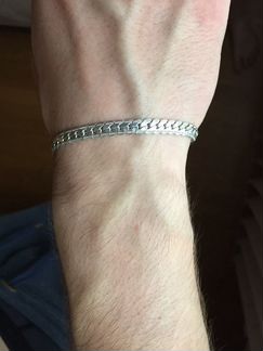 Серебряный браслет мужской