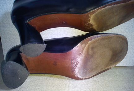 Туфли чёрные кожаные классика р.40