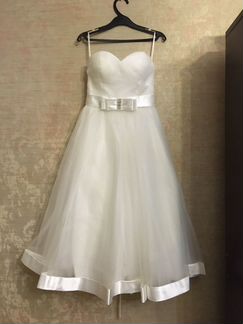 Свадебное платье короткое