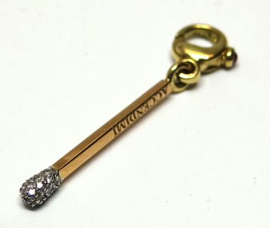 Золотая подвеска Pasquale Bruni спичка, оригинал