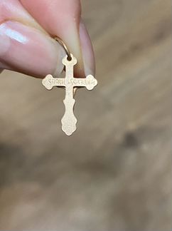 Золотой крестик, новый, детский