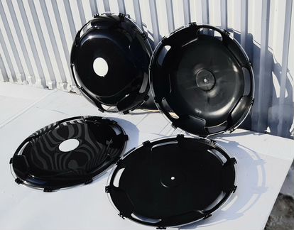 Колесные колпаки 22.5 Черные 2 перед + 2 задних