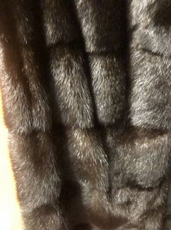 Шуба норковая с капюшоном