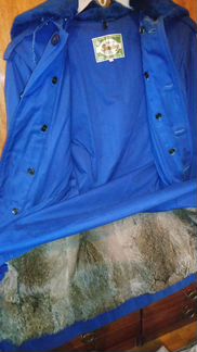 Пальто пихора для мальчика мех кролик