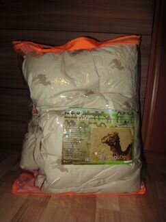 Одеяло новое с верблюжьей шерстью 110х140 см