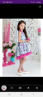 Платье для девочки новое 128см