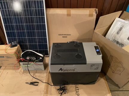 Холодильник от солнечных батарей 12 В